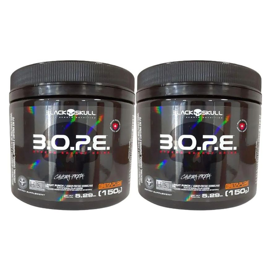 Black Skull Kit 2X Bope Beta Pure - 150g Frutas Vermelhas