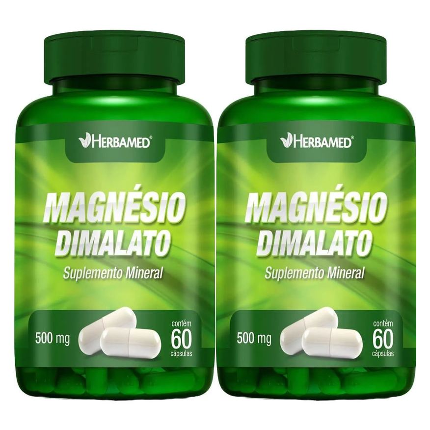 Herbamed Kit 2X Magnésio Dimalato - 60 Cápsulas