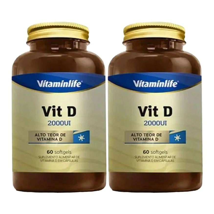 Vitaminlife Kit 2X Vit D 2000Ui - 60 Softgels