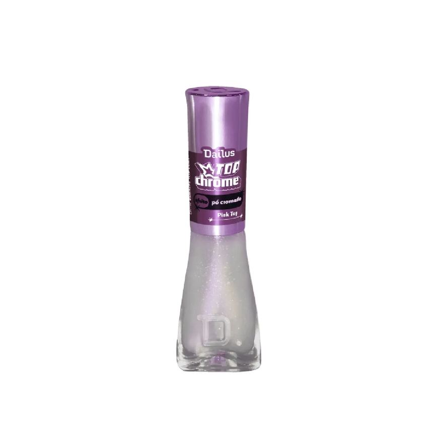 Dailus Esmalte Top Coat Top Chrome 8ml - Pink Top
