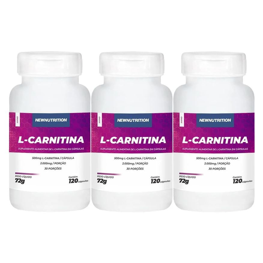 Newnutrition Kit 3X L Carnitina - 120 Cápsulas