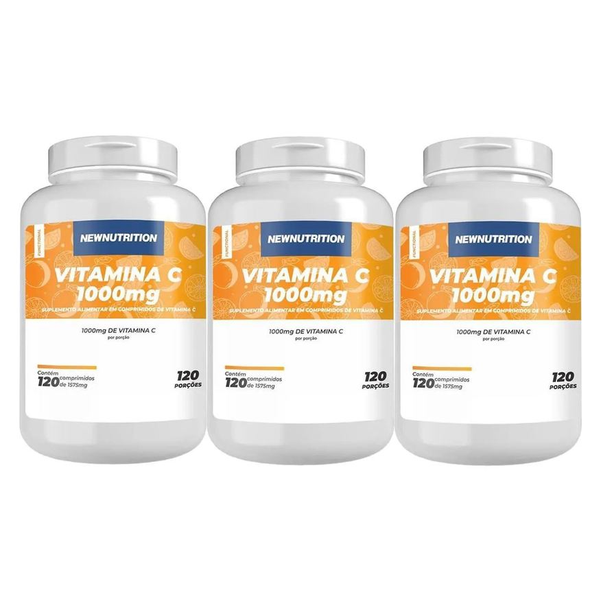 Newnutrition Kit 3X Vitamina C 1000mg - 120 Comprimidos