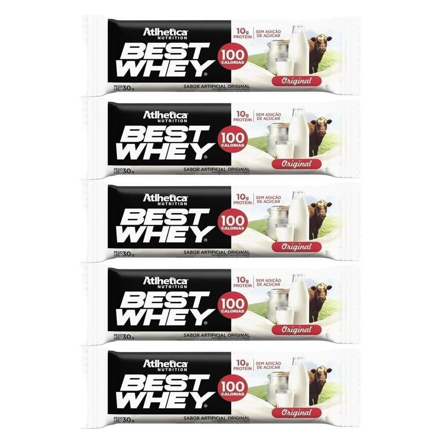 Atlhetica Nutrition Kit 5X Barra Proteica Best Whey - 1 Barra 30g Original