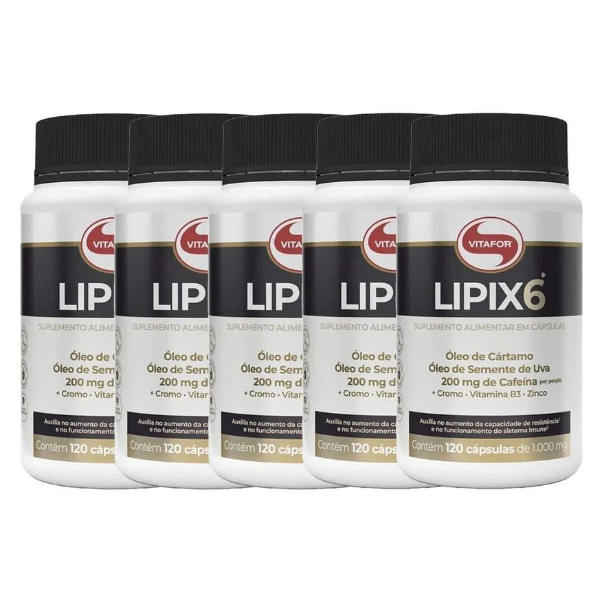 Vitafor Kit 5X Lipix6 - 120 Cápsulas