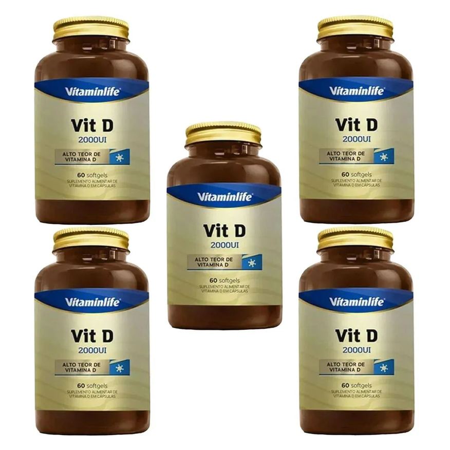 Vitaminlife Kit 5X Vit D 2000Ui - 60 Softgels