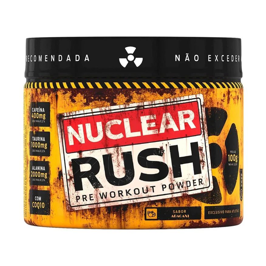 Body Action Nuclear Rush Pre Workout Powder - 100g Abacaxi - Bodyaction