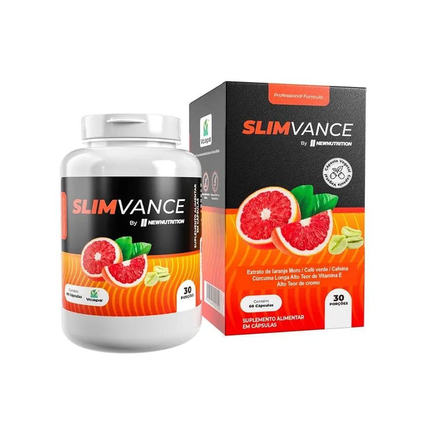 Newnutrition Slimvance com Cafeina - 60 Cápsulas