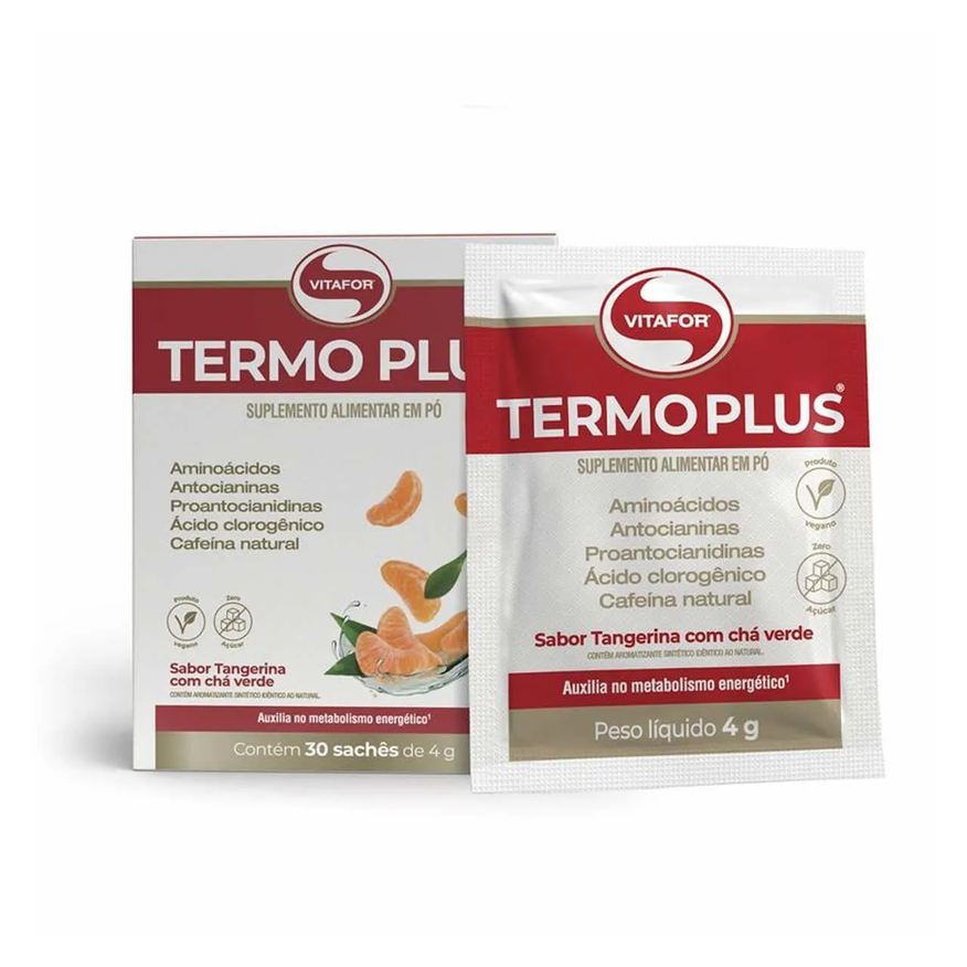 Vitafor Termo Plus - 30 Sachês 4g Tangerina com Chá Verde