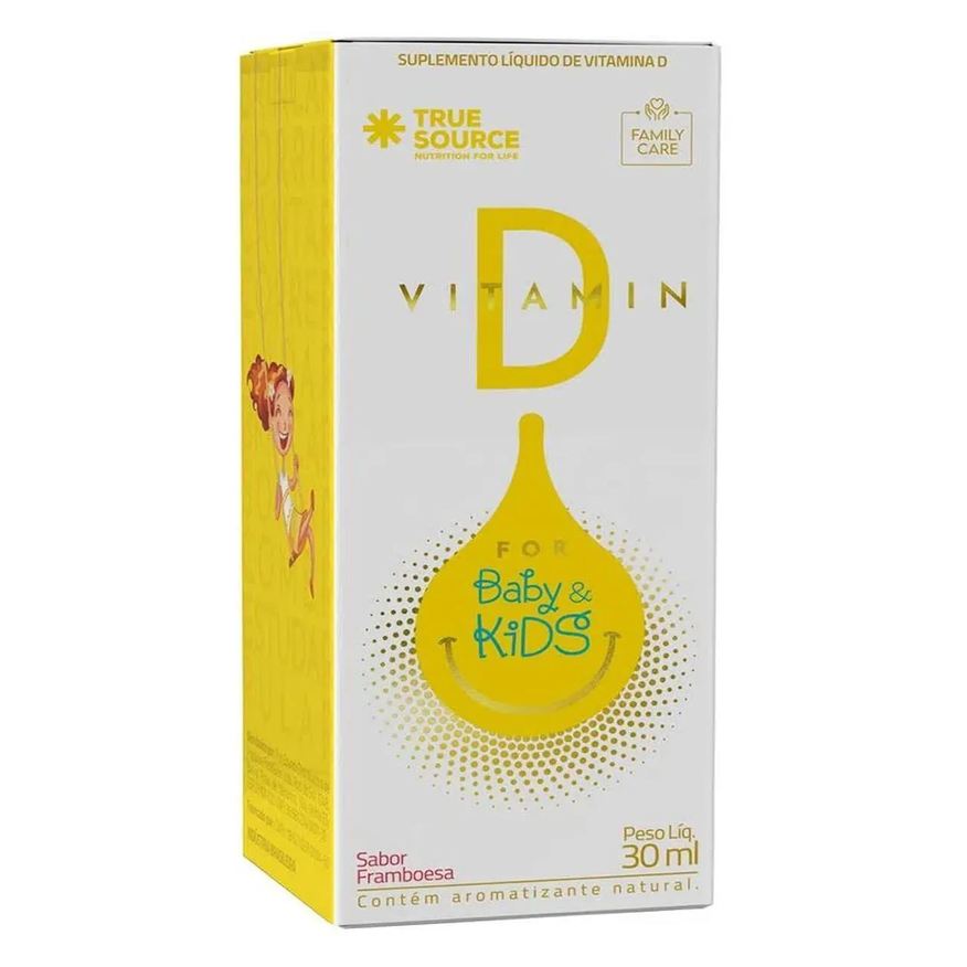 True Vitamin D. For Baby & Kids - 30ml Framboesa - Source