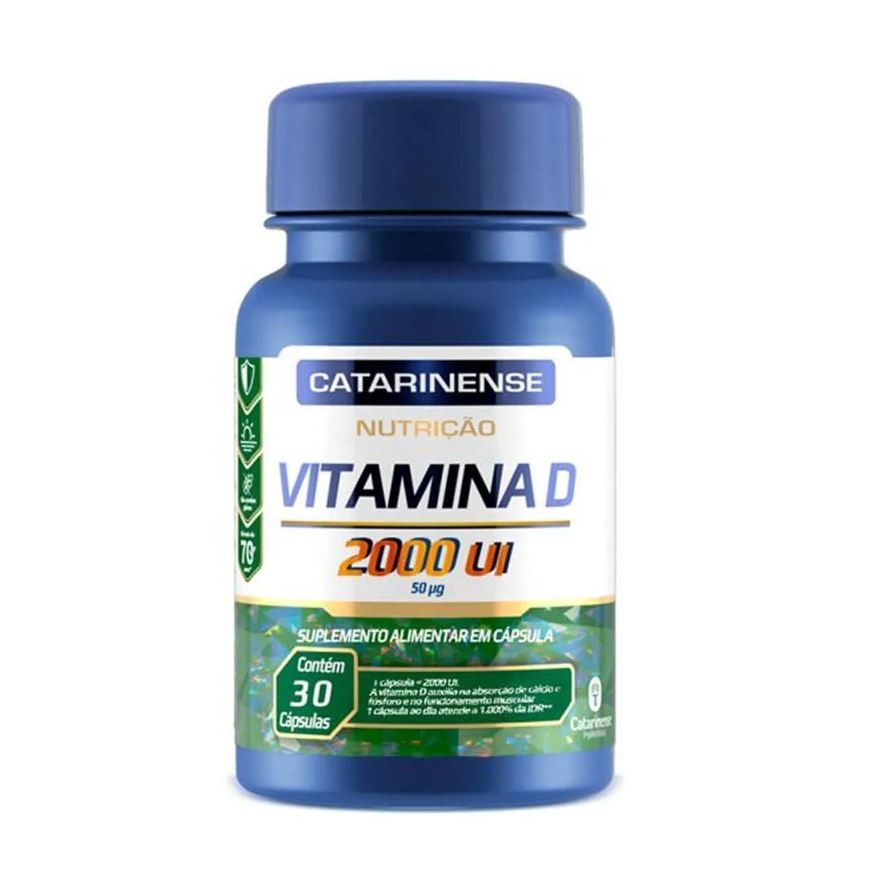 Catarinense Vitamina D 2000Ui - 30 Cápsulas - Nutrição