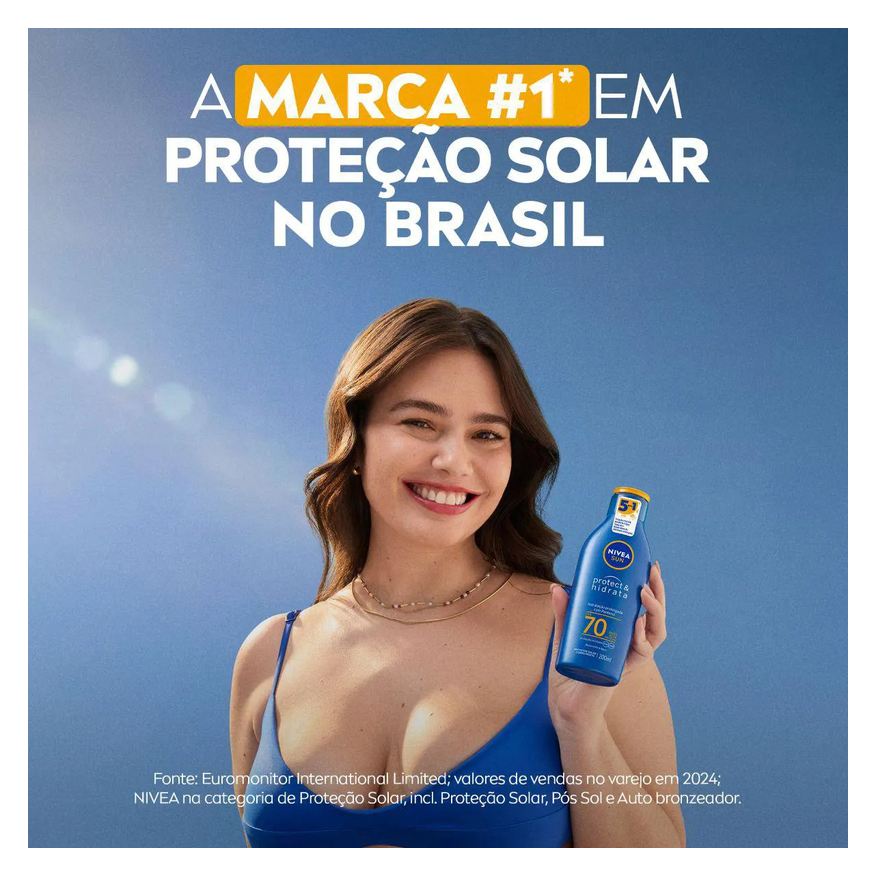 Nivea Protetor Solar Corporal Sun Protect & Hidrata FPS 70 200ml
