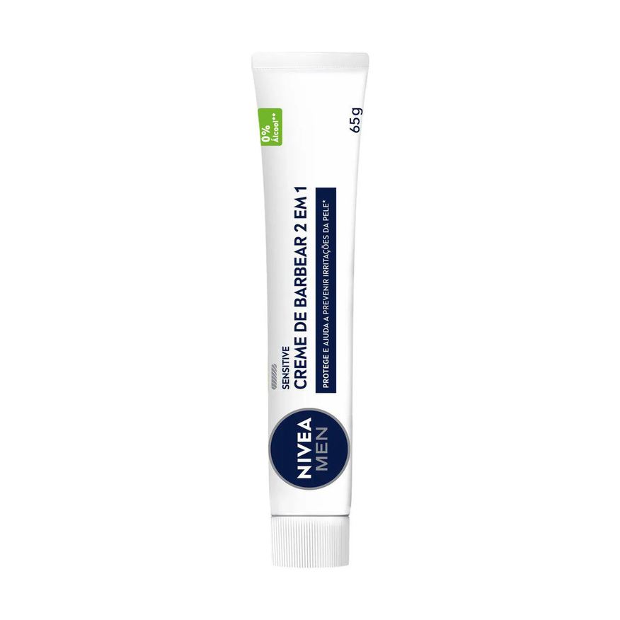 Nivea For Men Creme de Barbear Nivea Men Sensitive 2 em 1 com 65g