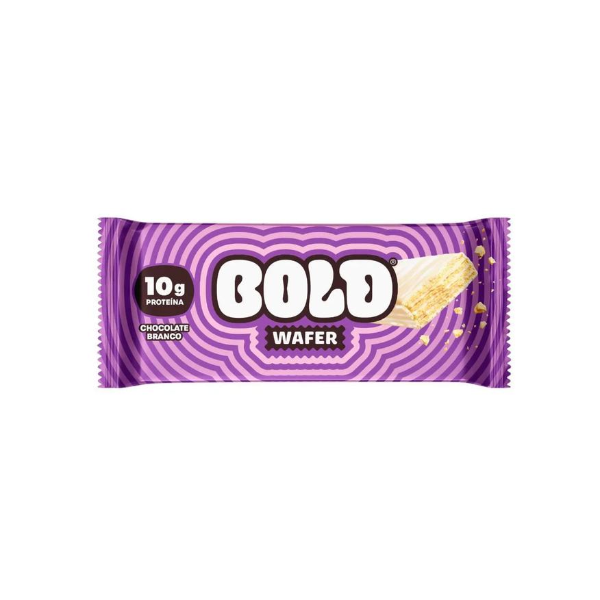 Bold Wafer Proteico Chocolate Branco 40g