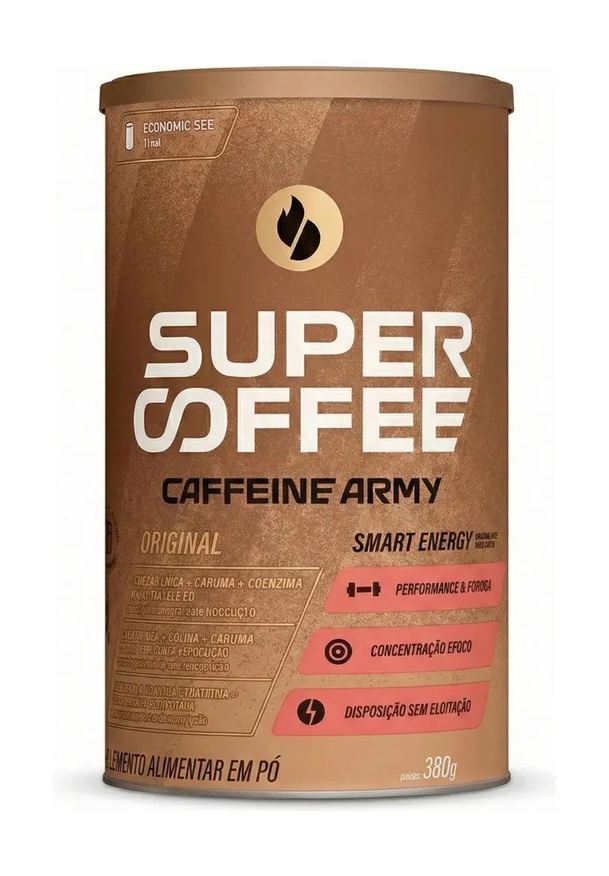 Caffeine Army Supercoffee Economic Size Foco e Concentração 380g Original