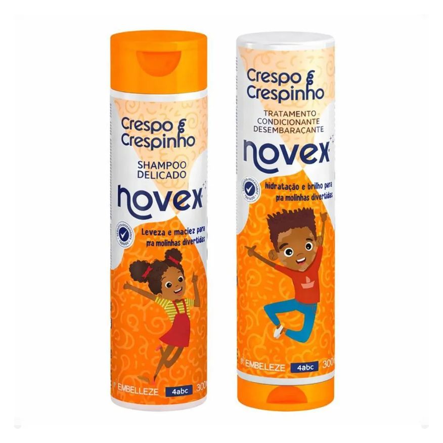Novex Kit Crespo e Crespinho 4Abc: Shampoo e Tratamento Condicionante 300ml