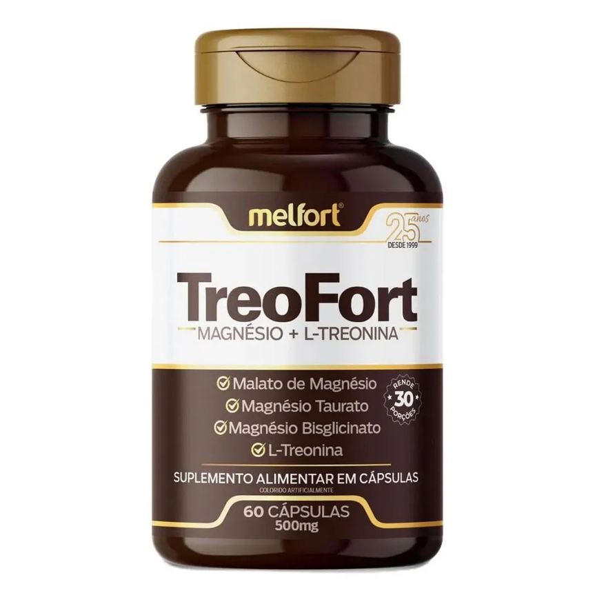 Melfort Treofort Magnesio + L-Treonina 60 Cápsulas 500mg