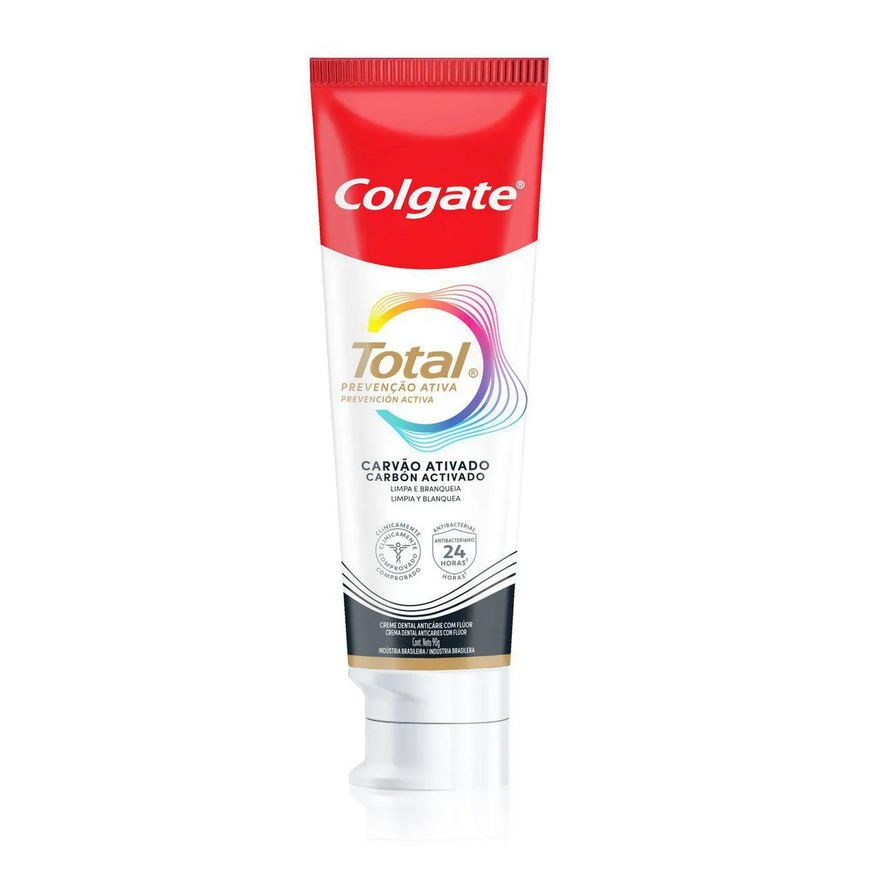 Colgate Creme Dental Total Carvão Ativado 90g