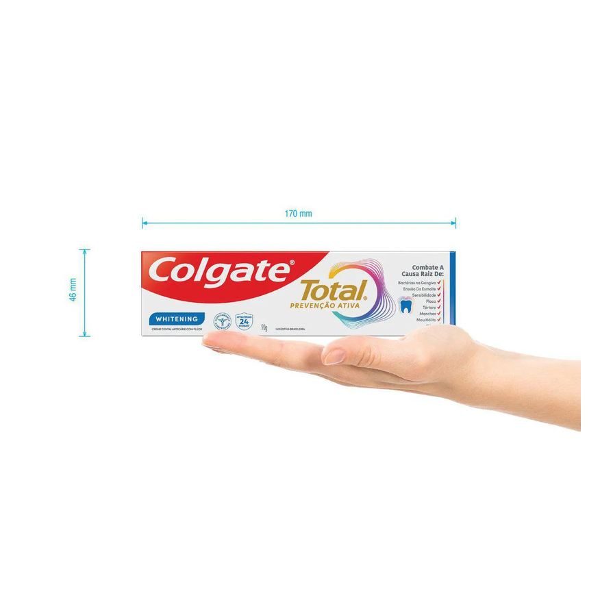 Colgate Creme Dental Total Prevenção Ativa Whitening 90g