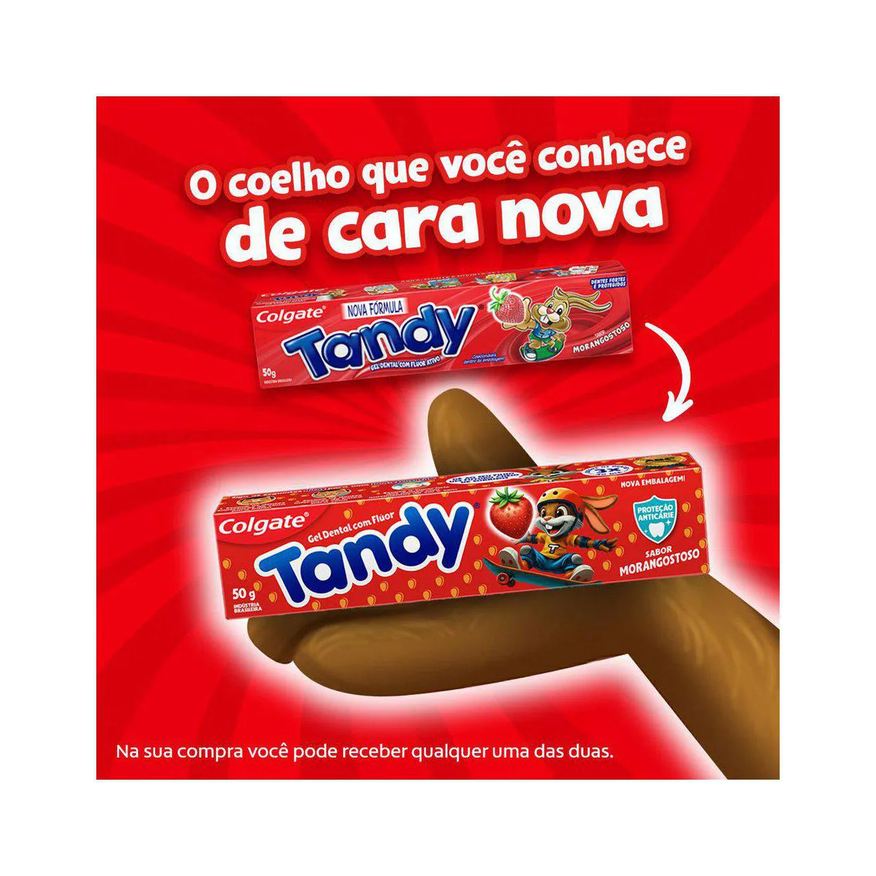 Colgate Pasta de Dente infantil Tandy Morangostoso com 50g