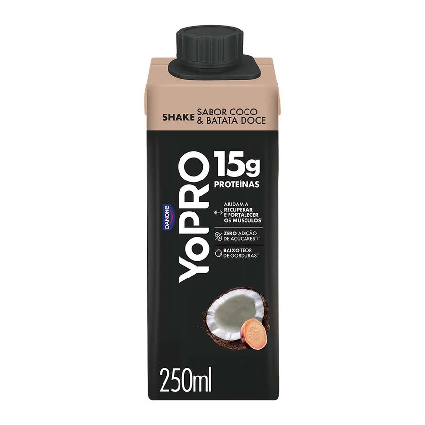 YoPRO Bebida Láctea UHT Coco com Batata-Doce 15g de Proteínas 250ml