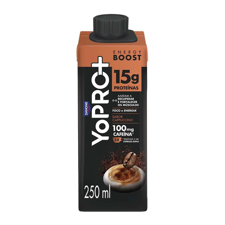 YoPRO Energy Boost UHT Cappuccino 15g de Proteínas 250ml