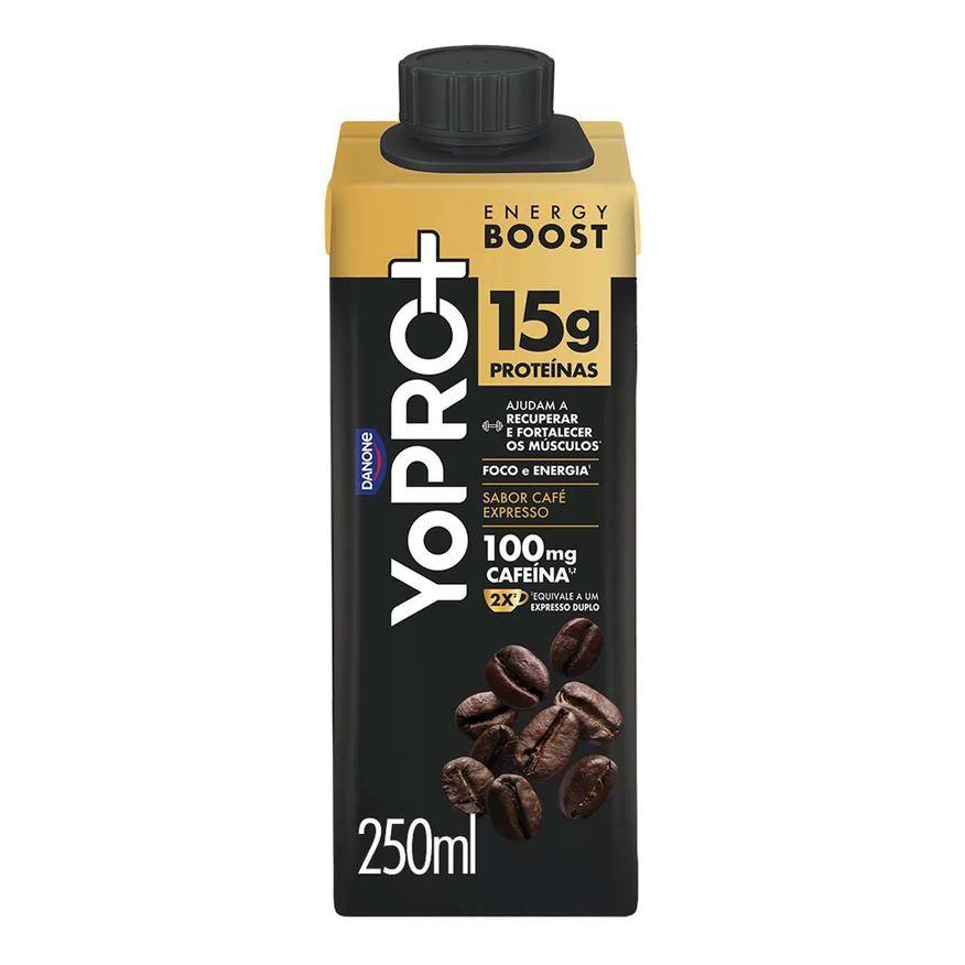 YoPRO Energy Boost UHT Café Expresso 15g de Proteínas 250ml