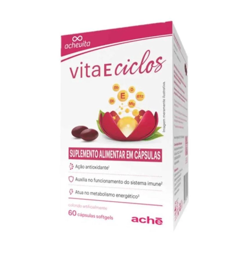 Vita e Ciclos Suplemento Alimentar 60Cps + 8Cps