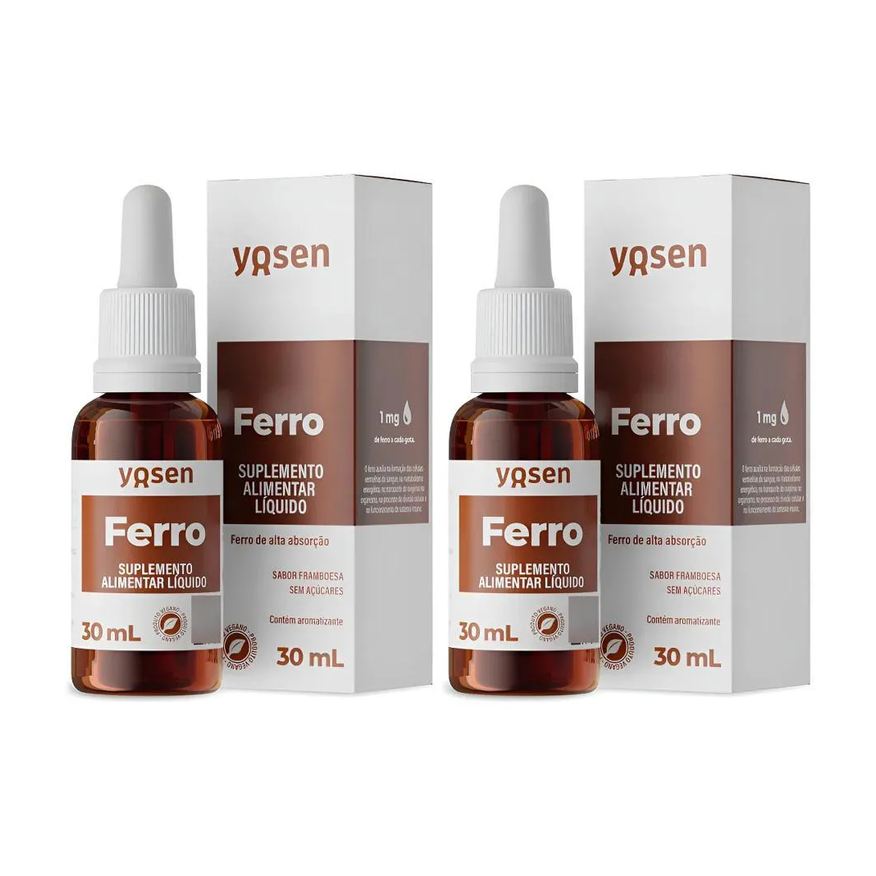 Yosen Kit 2 Ferro Alta Absorção Ydrosolv 30ml