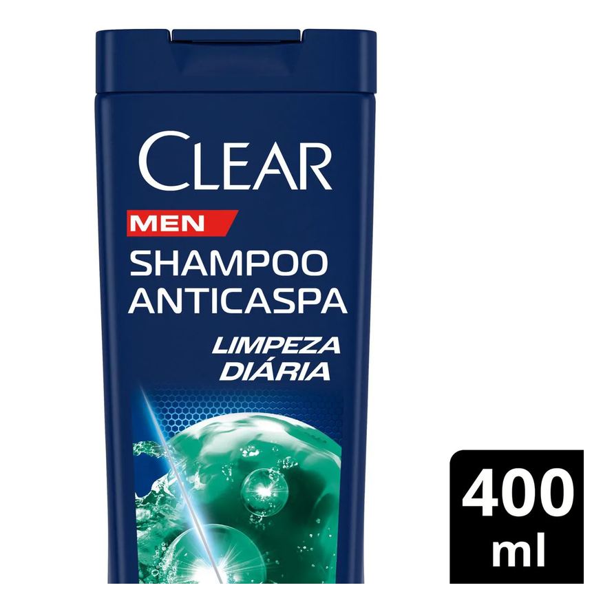 Anticaspa Shampoo Clear Men Limpeza Diária 2 em 1 400ml