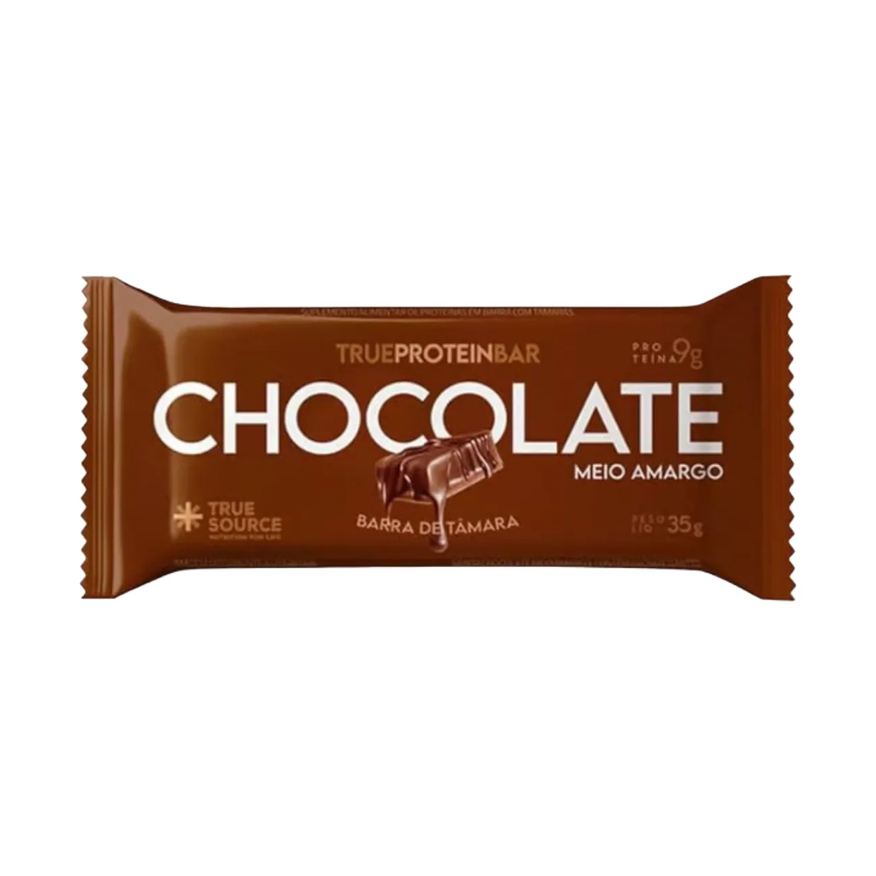 True Barra de Tâmara Protein Bar Chocolate Meio Amargo 35g