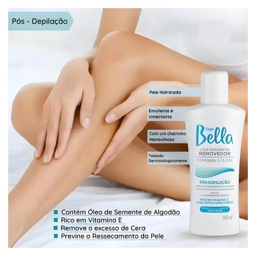 Pré Kit e Pós Depilação 140ml + Gel Calmante Depil Bella