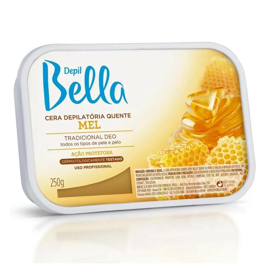 Depil Bella Cera Quente em Barra Mel Deo 1 Kilo
