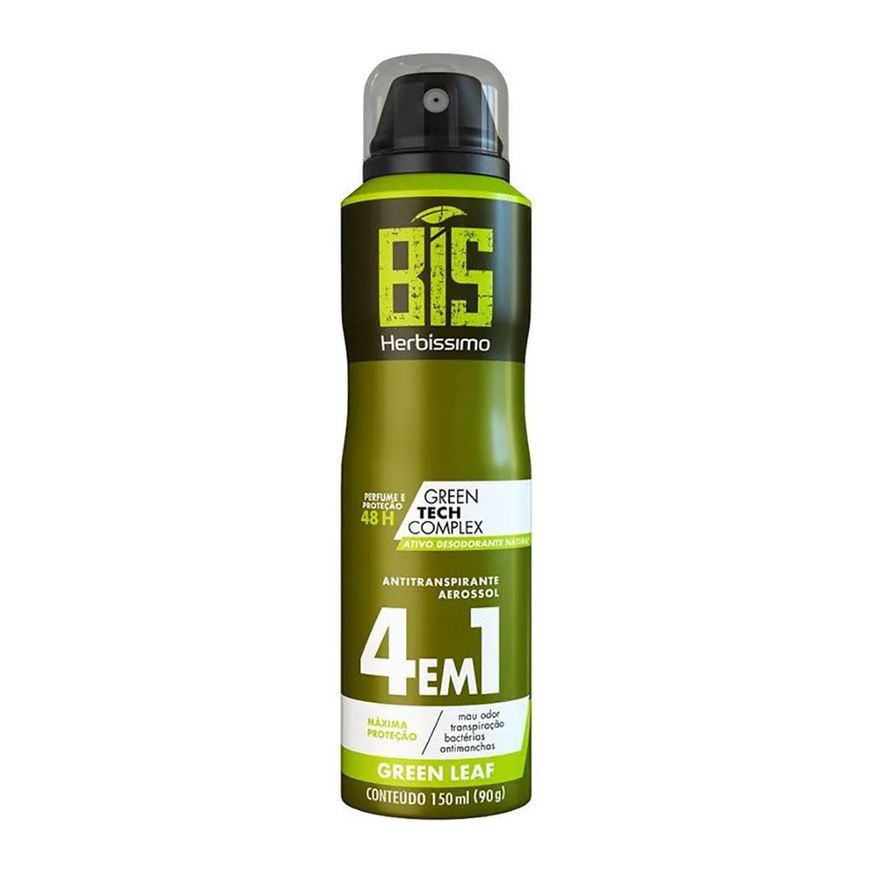 Herbíssimo Desodorante Herbissimo Aerosol Masculino Green Leaf 150ml