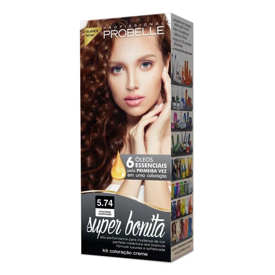 Probelle Tintura Super Bonita 5.74 Chocolate Acobreado
