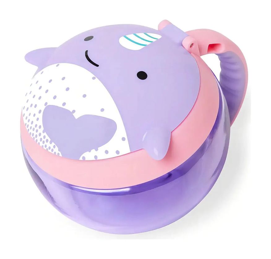 Skip Hop Porta Snack Zoo Baleia Narval/ Pote de Biscoito