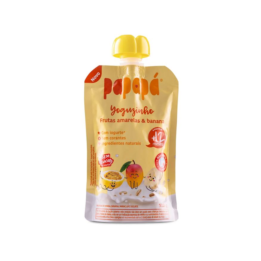 Papapá Papainha Yoguzinho Frutas Amarelas e Banana +12 Meses 100g