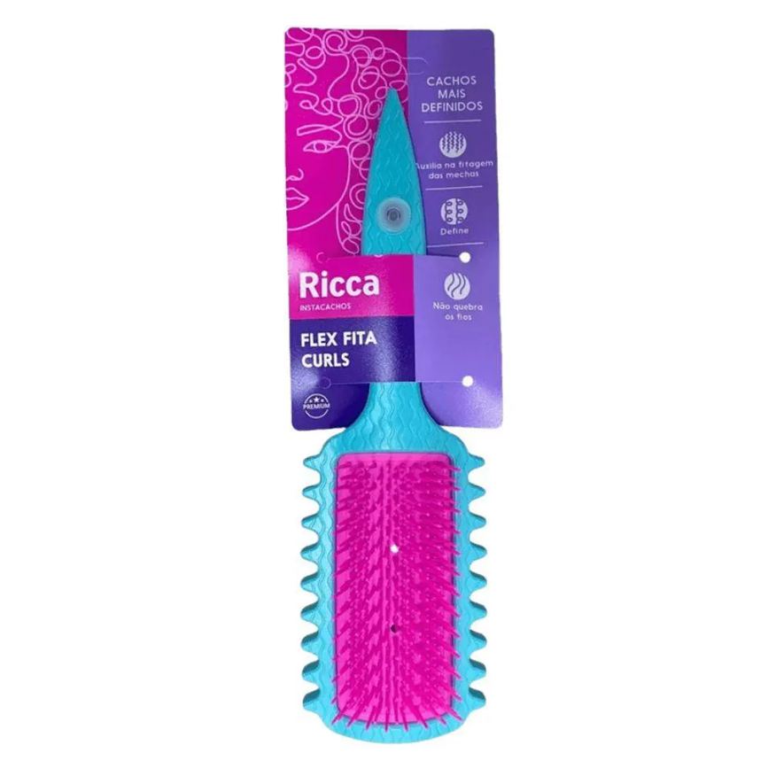 Ricca Escova Flex Fita Curl Azul Nº 2445