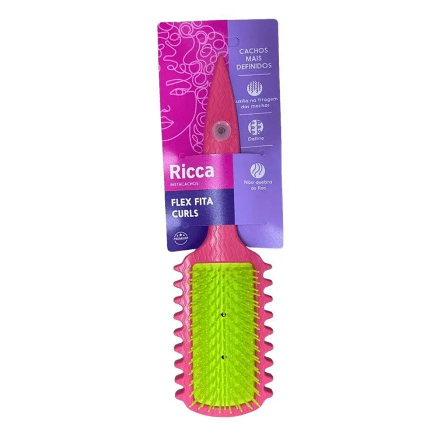 Ricca Escova Flex Fita Curl Rosa Nº 2446