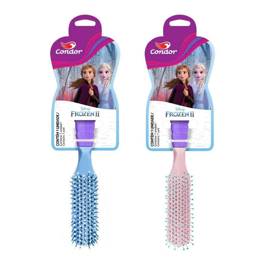 Condor Escova de Cabelo Frozen Ii Raquete 9877 (Sortido)