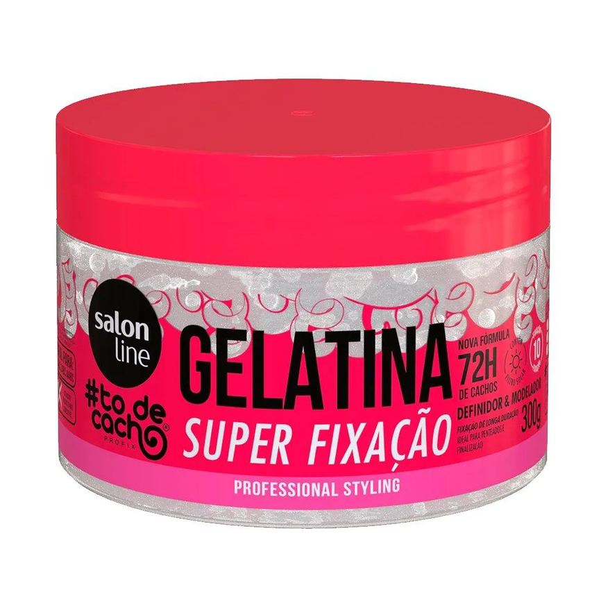 Salon Line Gelatina Capilar To de Cacho Super Fixação 300g