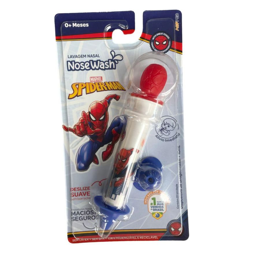 Agpmed Dispositivo Nosewash para Lavagem Nasal 10ml - Spider Man