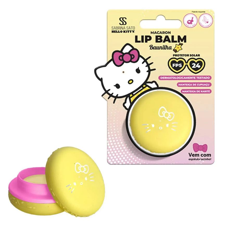 Cia Beauty Lip Balm Macaron Fps 24 Baunilha Hello Kitty Sabrina Sato 8g