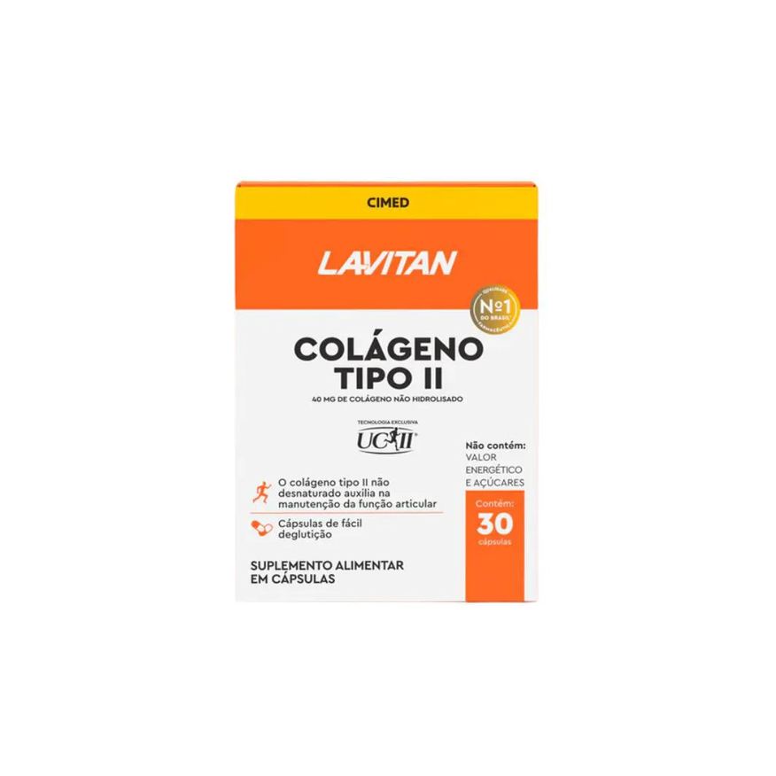 Cimed Lavitan Colágeno Tipo Ii Não Hidrolisado - 30 Cápsulas