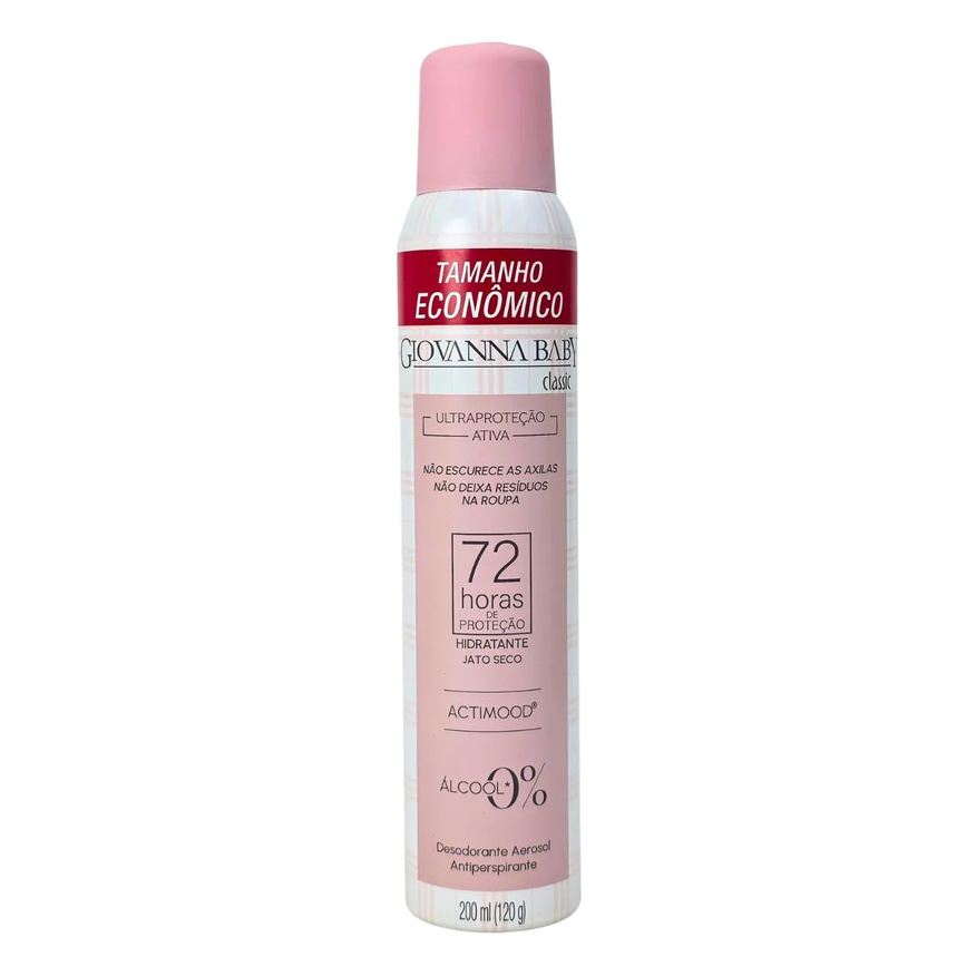 Giovanna Baby Desodorante Aerossol Classic 72H Vegano 200ml / 120g