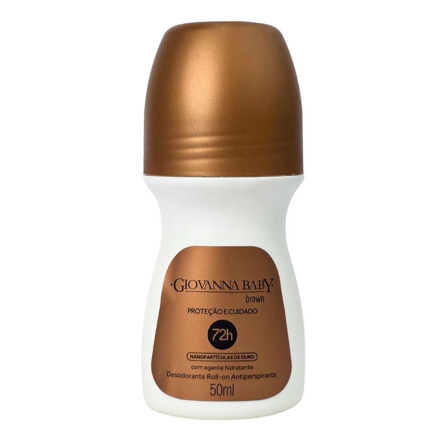 Giovanna Baby Desodorante Roll-On Nanopartículas de Ouro Brown 72H 50ml