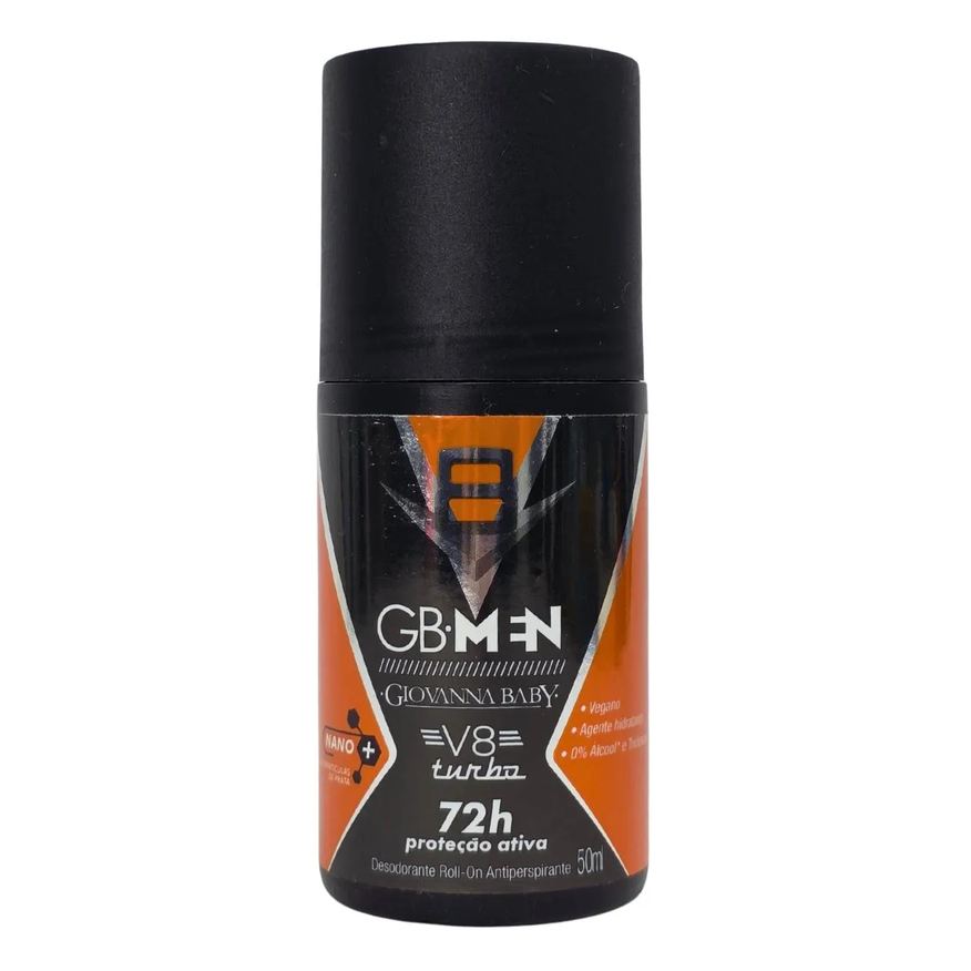 Giovanna Baby Desodorante Roll-On V8 Turbo Gb Men 72H Vegano 50ml