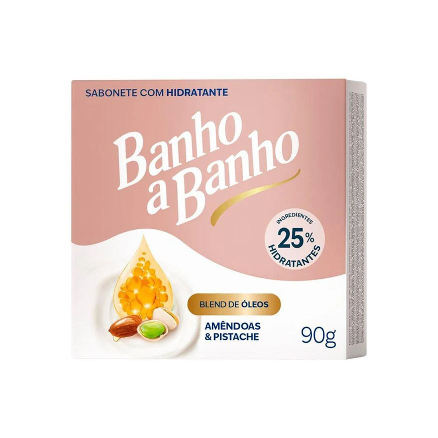 Ypê Sabonete Banho a Banho Hidratante Amêndoas e Pistache 90g