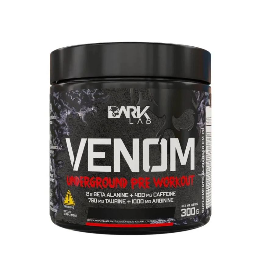 Dark Lab Pré-Treino Venom Underground - 300g Maçã Verde
