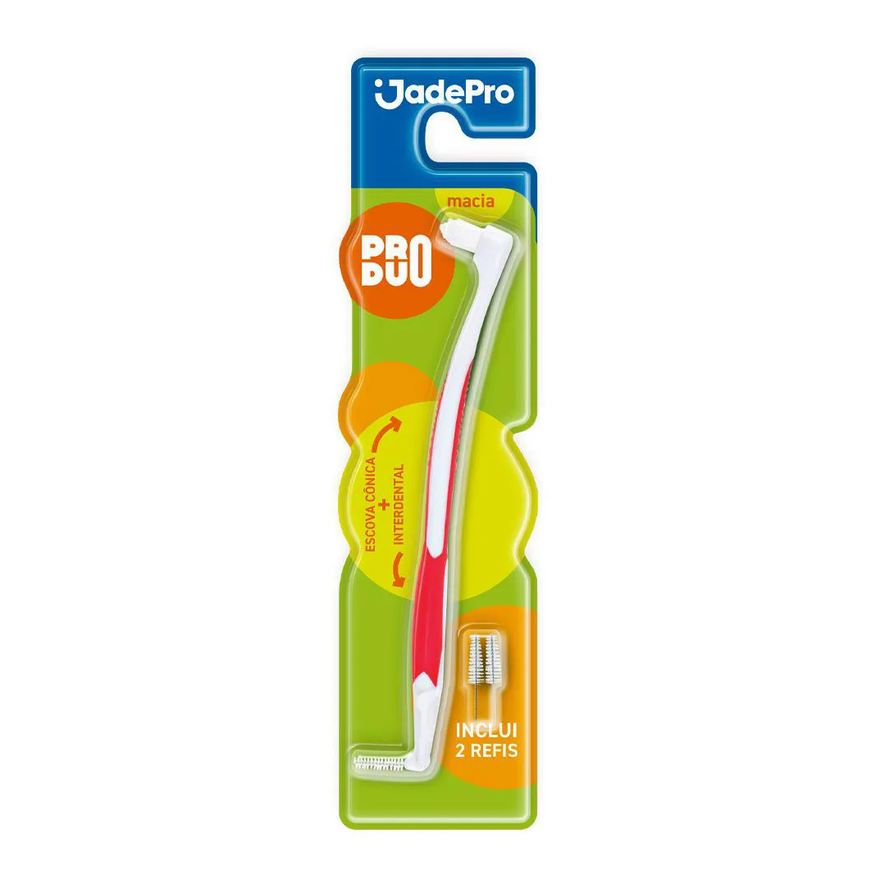 Jadepro Kit Escova Dental Cônica + Interdental Produo 420