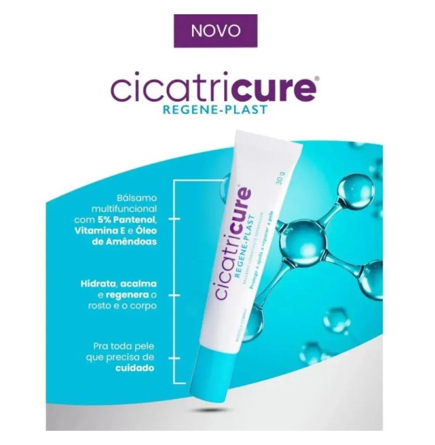 Regene-Plast Cicatricure Bálsamo Hidrante Rosto e Corpo 30g